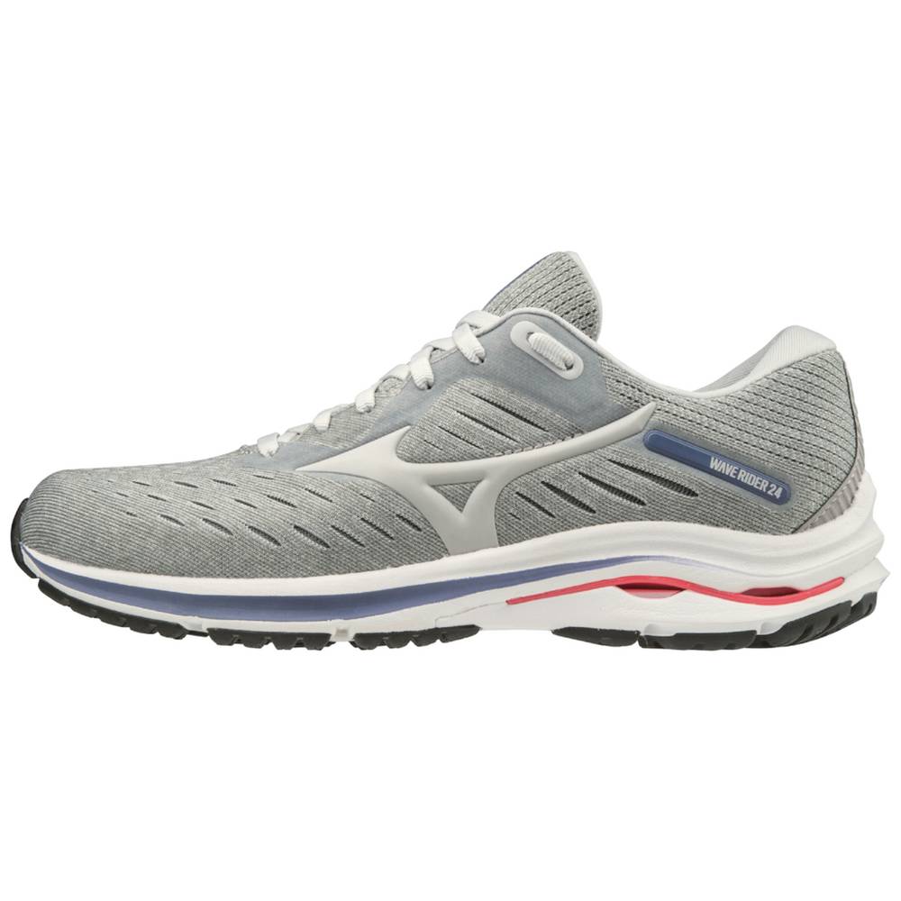 Mizuno Wave Rider 24 - Bayan Koşu Ayakkabısı - Gri Türkiye (UNMAFG-879)